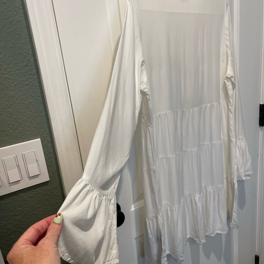 Lascana White Boho Tunic Dress size 4/6. 005 - Picture 3 of 5
